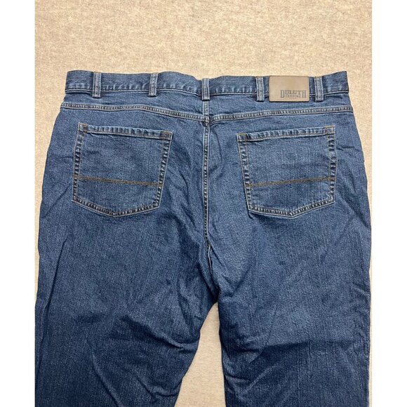Duluth Trading Co. Flex Weekend Jeans Medium Wash Straight Leg Denim 46 X 30 - Picture 4 of 9